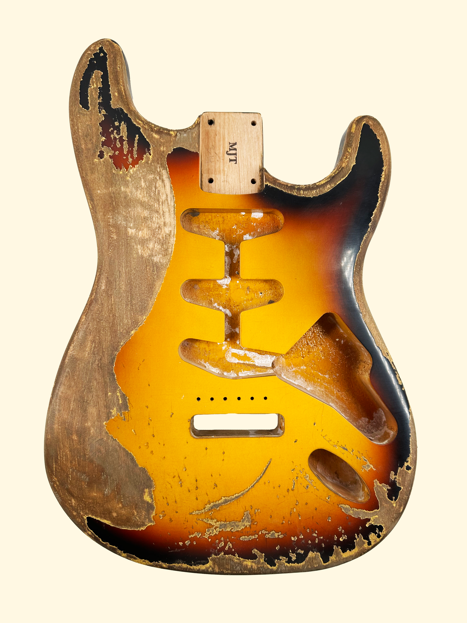 3 Tone Sunburst VTS Body | Alder 3lbs 14oz — MJT Aged Guitars